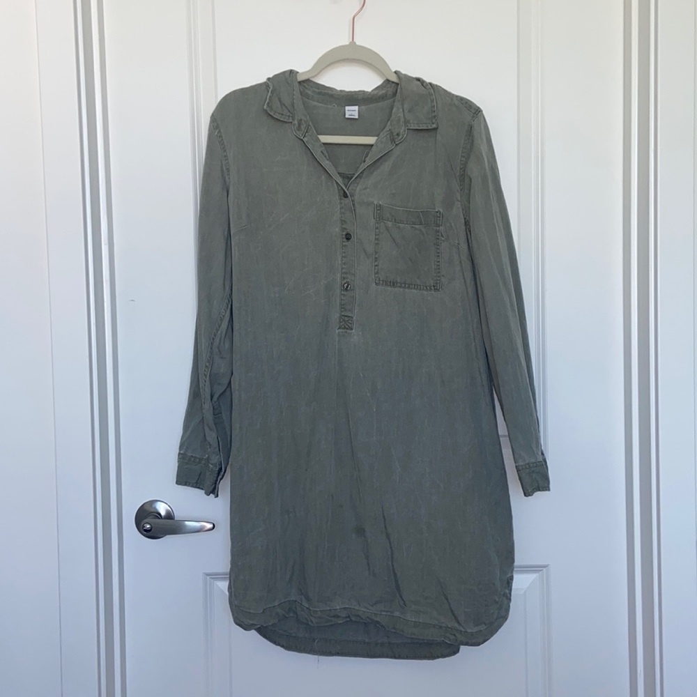Old Navy Green Tunic Dress
